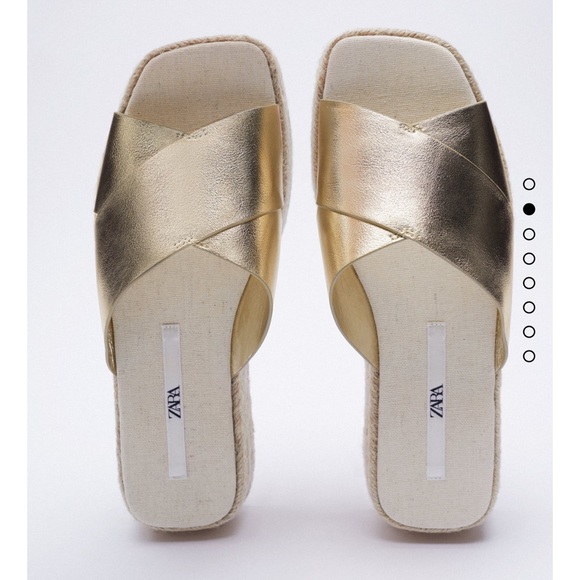 Zara metallic platform sandals - Picture 3 of 9